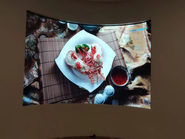 乌兰察布市室内P2.5弧形LED屏